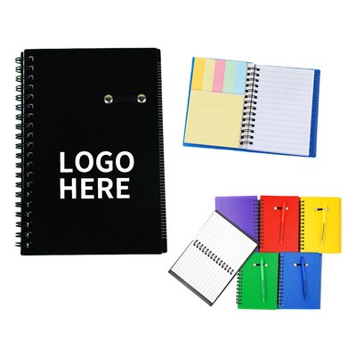 3" x 5" Coiled Spiral Notebook