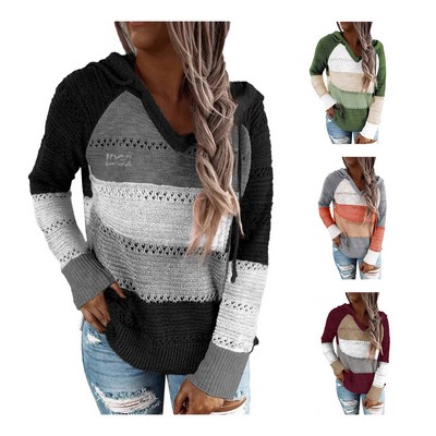 Womens Casual Long Sleeve Zip Up Hooded Sweatshirts