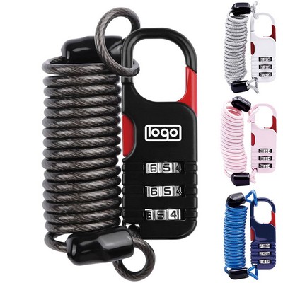 Anti Theft Steel Cable Padlock