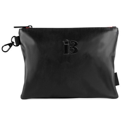 Compact PU Leather Professional Zippered Golf Pouch