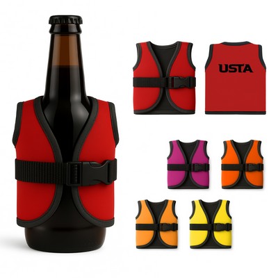 Bottle Cooler - Safety Vest Shaped