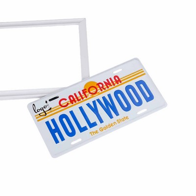 Retro Metal License Plate Sign