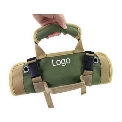 Portable Foldable Roll-Up Tool Bag Organizer For Electrician