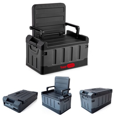 Portable plastic folding camping box