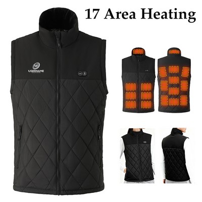 Winter USB Powered Warm Soft Heated Vest for Men Women Cold Weather