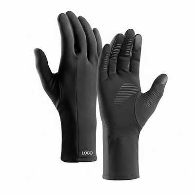 Winter Ski Liner Gloves Fleece Warm Windproof Touchscreen Cycling Gloves