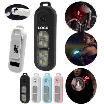 Custom LED Safety Clip Light with Personal Alarm