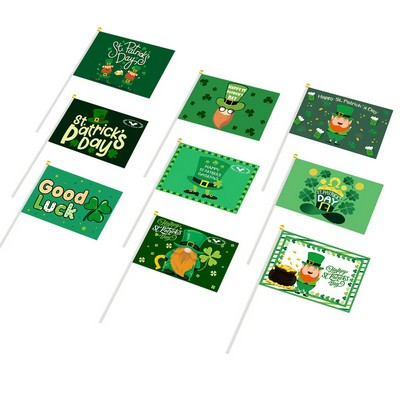 St. Patrick's Day Hand Waving Flag