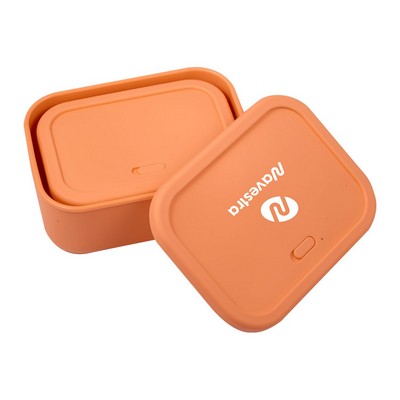 24 Oz. & 44 Oz. Silicone Food Storage Box with Air Valve Set