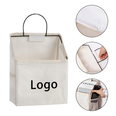 Waterproof Linen Cotton Wall Hanging Storage Basket