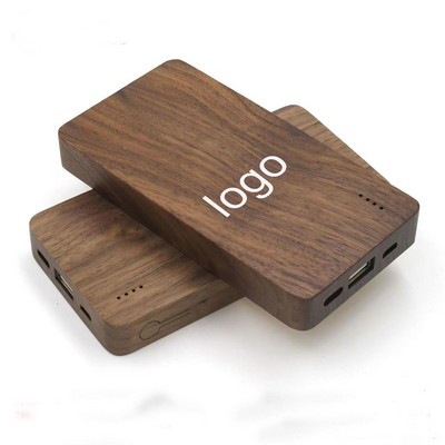 Phone Charger With Bamboo Cover