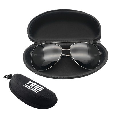 Oxford Zipper Eyeglass Case with Hook