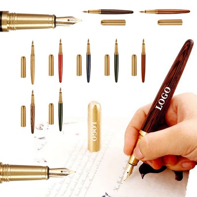 Wooden Fountain Pens Handcrafted Vintage Luxury Pen