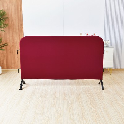 Stretchy Spandex Fence Cover for Crowd Control used as a Barricade Cloth