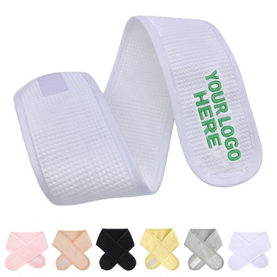 Waffle Velcro Spa Headband