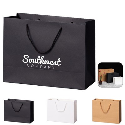 Matte Laminated Kraft Euro Tote Bag with Cotton Cord Handle