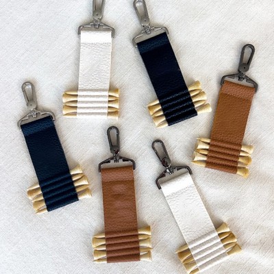 Custom Leather Golf Bag Tag Holder