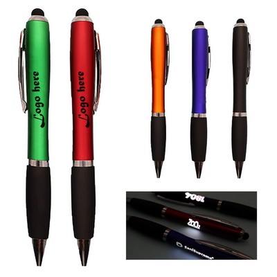 Light Up Logo Gourd Shape Touch Pen
