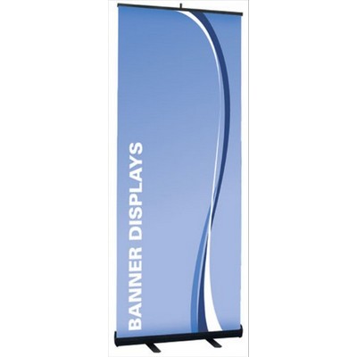 33"W X 78"H 14oz Vinyl Retractable Banner (Full Color Print)
