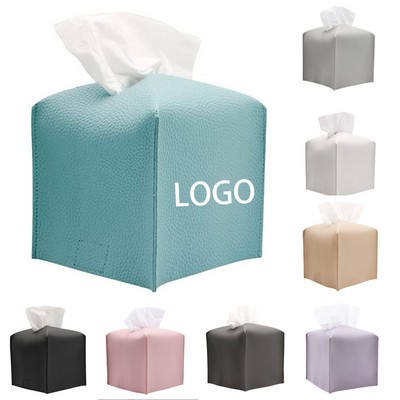 Leather Tissue Box Cover