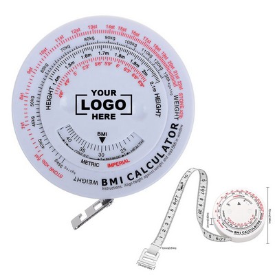 BMI Calculator Retractable Plastic Measuring Tape