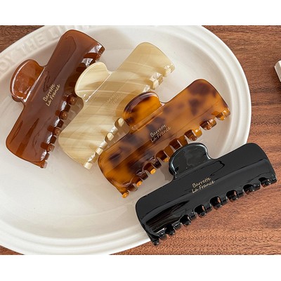 Large Size Rectangle Acetate Hair Claw Clips