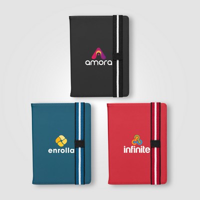 Newport Recycled Chevron Refillable Journal - A5 - Full-Color Inkjet