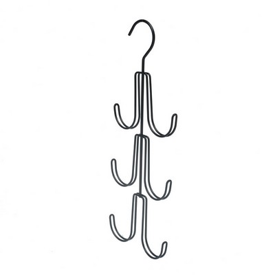 Multifunctional Iron Closet Organizer Heavy-Duty Bag & Belt Hanging Rack Space-Saving Hook