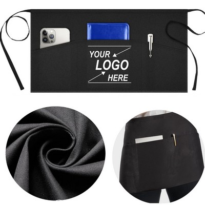 Server Apron with 3 Pockets 11.5-inch