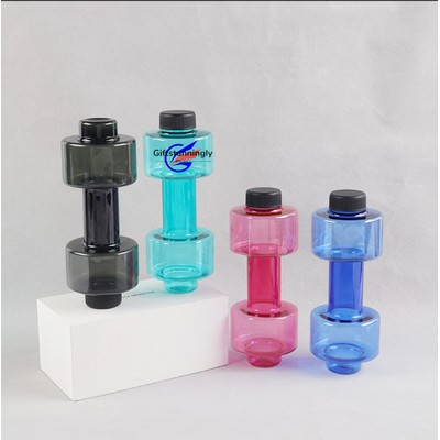 Dumbbell-Shaped Fitness Water Bottle