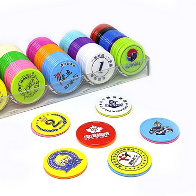 1.45" Full Color Round Plastic Token