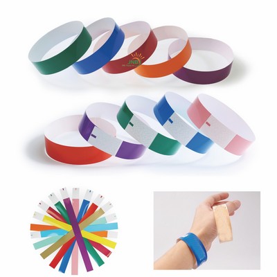 3/4" Disposable Waterproof Paper Wristbands
