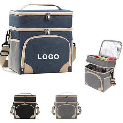 12L Large Dual-Layer Insulated Lunch Bag