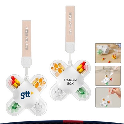 Dosent 4-Compartment Detachable Pill Organizer