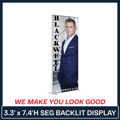 3.3'W x 7.4'H SEG Backlit Display
