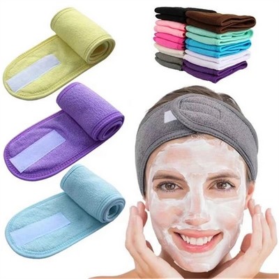 Ultra Soft Adjustable Face Wash Headband