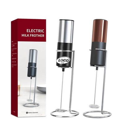 Electric Milk Frother with Stand