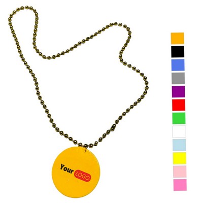 Mardi Gras Medallion Beaded Party Necklaces