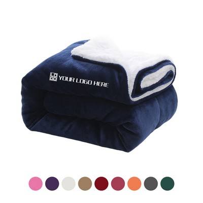 Soft Fuzzy Plush Fleece Throw Blanket