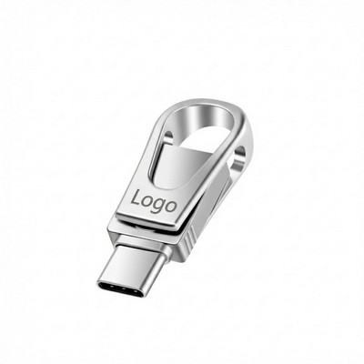 16GB Metal Dual Type-C Swivel Flash Drive