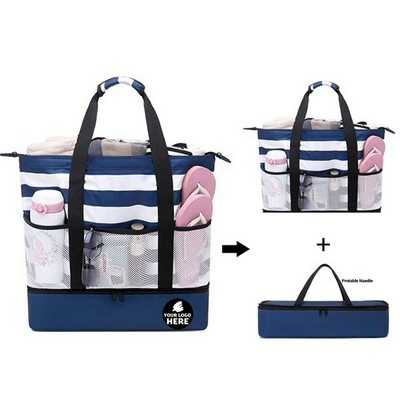 Cooler Beach Tote Bag - Sandproof & Waterproof
