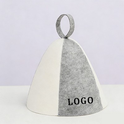 Felt sauna hat