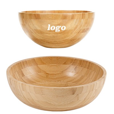 10" Natural Wood Salad Bowl