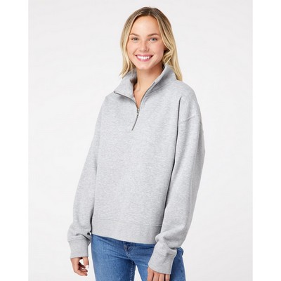 MV Sport Women's Sueded Fleece Quarter-Zip Sweatshirt - W22713