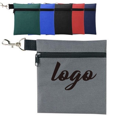 Golf ball zipper bag