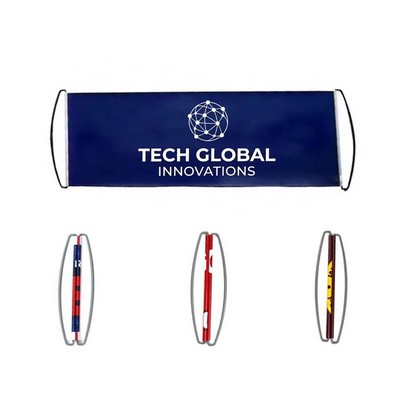 Retractable PET Hand Held Scroll Banner(Ocean)