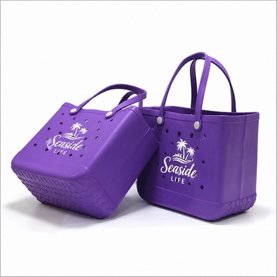 EVA Waterproof Beach Tote Bag – Bog Style Custom Tote