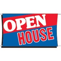 Heavy-Duty Scrim Catch All Banner (Open House) (3' x 5')