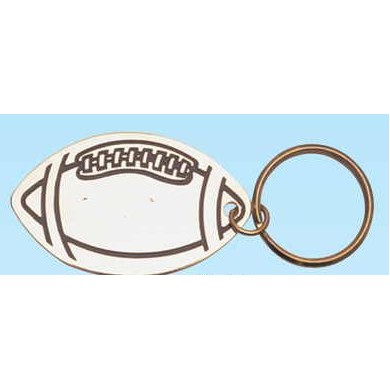 Brass Football Key Ring