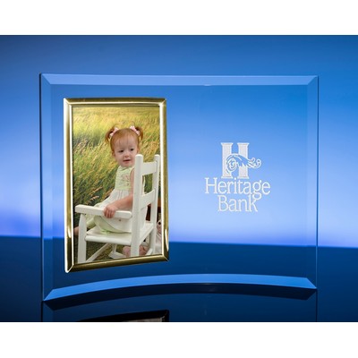 Vertical Picture Frame w/Gold Trim (4"x 6")
